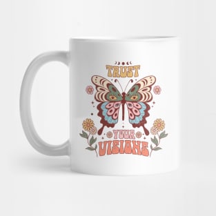 Vintage butterflys trust Mug